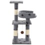 Rascador para gatos poste de sisal 65 cm huellas gris de vidaXL, Mobiliario para gatos - Ref: Foro24-170608, Precio: 41,83 €,...