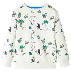 Sudadera infantil color crudo suave 92