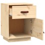 Solid pine wood bedside table 40x34x55 cm by vidaXL, Nightstands - Ref: Foro24-818305, Price: 59,23 €, Discount: %