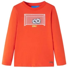Leuchtend orangefarbenes Langarm-Kinder-T-Shirt 104 von , Kinder-T-Shirts - Ref: Foro24-12720, Preis: 8,52 €, Rabatt: %