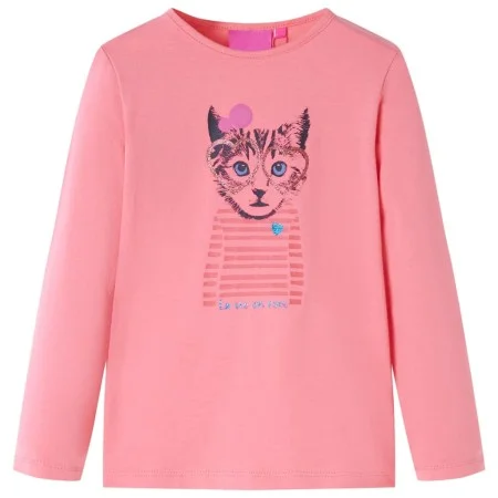 Langärmeliges rosa Kinder-T-Shirt 92 von , Kinder-T-Shirts - Ref: Foro24-13584, Preis: 8,59 €, Rabatt: %