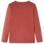 Long-sleeved children's t-shirt in henna color, size 128 by , Kids T-shirts - Ref: Foro24-12652, Price: 8,30 €, Discount: %