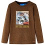 Langärmeliges Kinder-T-Shirt cognac mélange 128 von , Kinder-T-Shirts - Ref: Foro24-12832, Preis: 8,66 €, Rabatt: %