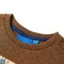 Long-sleeved children's t-shirt in cognac mélange color, size 128. by , Kids T-shirts - Ref: Foro24-12832, Price: 8,59 €, Dis...
