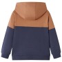 Kinder Hoodie mit halbem Reißverschluss anthrazit cognac 92 von , Kinder-T-Shirts - Ref: Foro24-13474, Preis: 13,10 €, Rabatt: %