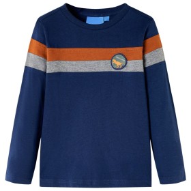 Marineblaues Langarm-T-Shirt für Kinder 116 von , Kinder-T-Shirts - Ref: Foro24-12851, Preis: 9,87 €, Rabatt: %
