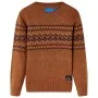 Kinder-Strickpullover in Cognac-Farbe, Größe 116. von , Kinder-T-Shirts - Ref: Foro24-14491, Preis: 11,95 €, Rabatt: %