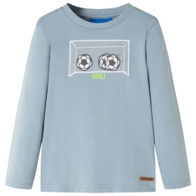 Hellblaues Langarm-T-Shirt für Kinder 128 von , Kinder-T-Shirts - Ref: Foro24-12717, Preis: 8,60 €, Rabatt: %