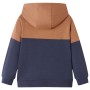 Kinder-Hoodie mit halbem Reißverschluss anthrazit cognac 116 von , Kinder-T-Shirts - Ref: Foro24-13476, Preis: 13,10 €, Rabat...
