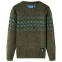 Khaki knitted children's sweater size 128 by , Kids T-shirts - Ref: Foro24-14487, Price: 12,11 €, Discount: %