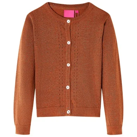 Child's knitted cardigan in cognac color, size 116. by , Children's outerwear - Ref: Foro24-14516, Price: 12,41 €, Discount: %