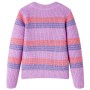 Strickpullover für Kinder mit fliederfarbenen und rosa Streifen 104 von , Kinder-T-Shirts - Ref: Foro24-14535, Preis: 13,01 €...