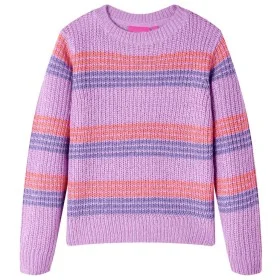 Kinderstrickpullover mit lila und rosa Streifen 128 von , Kinder-T-Shirts - Ref: Foro24-14537, Preis: 12,86 €, Rabatt: %