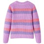 Kinderstrickpullover mit lila und rosa Streifen 128 von , Kinder-T-Shirts - Ref: Foro24-14537, Preis: 13,01 €, Rabatt: %