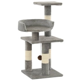 Katzenkratzbaum mit Sisalstämmen 65 cm grau von vidaXL, Katzenmöbel - Ref: Foro24-170607, Preis: 38,42 €, Rabatt: %