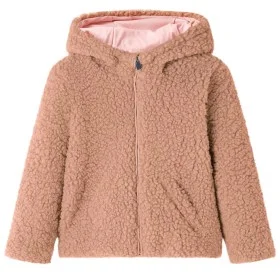 Kinderjacke mit Kapuze Kunstfell Lammfell hell cognac 92 von , Oberbekleidung für Kinder - Ref: Foro24-13869, Preis: 15,21 €,...