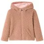 Kinderjacke mit Kapuze Kunstfell Lammfell hell cognac 92 von , Oberbekleidung für Kinder - Ref: Foro24-13869, Preis: 15,21 €,...