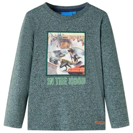 Mélange 116 dunkelgrünes Langarm-T-Shirt für Kinder von , Kinder-T-Shirts - Ref: Foro24-12826, Preis: 8,59 €, Rabatt: %