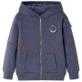 Kinder-Hoodie mit dunkelblauem Reißverschluss melange 92 von , Kinder-T-Shirts - Ref: Foro24-12949, Preis: 14,97 €, Rabatt: %