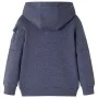 Kinder-Hoodie mit dunkelblauem Reißverschluss melange 92 von , Kinder-T-Shirts - Ref: Foro24-12949, Preis: 14,97 €, Rabatt: %