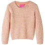 Soft pink knitted children's sweater 140 by , Kids T-shirts - Ref: Foro24-14528, Price: 12,74 €, Discount: %