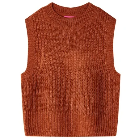 Cognac Strickweste für Kinder 128 von , Kinder-T-Shirts - Ref: Foro24-14542, Preis: 10,87 €, Rabatt: %