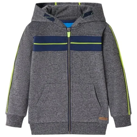 Sudadera infantil con capucha y cremallera gris mélange 128 de , Camisetas para niños - Ref: Foro24-13277, Precio: 13,95 €, D...