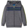 Child's hooded sweatshirt with gray mélange zipper 128 by , Kids T-shirts - Ref: Foro24-13277, Price: 14,08 €, Discount: %