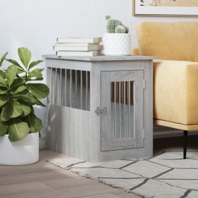 Jaula para perros madera de ingeniería gris Sonoma 45x62x59 cm de , Casetas para perros - Ref: Foro24-838314, Precio: 77,69 €...