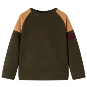 Dark khaki and camel children's sweatshirt size 140 by , Kids T-shirts - Ref: Foro24-13393, Price: 13,64 €, Discount: %