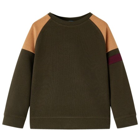 Dark khaki and camel children's sweatshirt size 140 by , Kids T-shirts - Ref: Foro24-13393, Price: 13,64 €, Discount: %