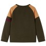 Dark khaki and camel children's sweatshirt size 140 by , Kids T-shirts - Ref: Foro24-13393, Price: 13,64 €, Discount: %