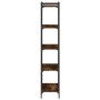 Bücherregal 5 Regale Holzwerkstoff Eiche geräuchert 60x30x154cm von , Bücherregale und Regale - Ref: Foro24-837659, Preis: 53...