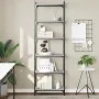 Librería 6 estantes madera ingeniería gris Sonoma 60x30x188 cm de , Librerías y estanterías - Ref: Foro24-837665, Precio: 72,...