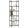 Librería 6 estantes madera ingeniería gris Sonoma 60x30x188 cm de , Librerías y estanterías - Ref: Foro24-837665, Precio: 72,...