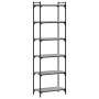 Bücherregal 6 Regale Holzwerkstoff Sonoma grau 60x30x188 cm von , Bücherregale und Regale - Ref: Foro24-837665, Preis: 73,00 ...