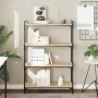 Librería 4 estantes madera ingeniería roble Sonoma 80x30x120 cm de , Librerías y estanterías - Ref: Foro24-837673, Precio: 57...