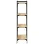 Bücherregal 4 Regale aus Holzwerkstoff Sonoma Eiche 80x30x120 cm von , Bücherregale und Regale - Ref: Foro24-837673, Preis: 5...
