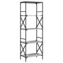Bücherregal 5 Regale Technisches Holz Sonoma grau 59x35x171 cm von , Bücherregale und Regale - Ref: Foro24-837625, Preis: 70,...