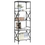 Bücherregal 5 Regale Technisches Holz Sonoma grau 59x35x171 cm von , Bücherregale und Regale - Ref: Foro24-837625, Preis: 70,...