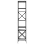 Bookshelf with 5 gray Sonoma wood engineering shelves 59x35x171 cm by , Bookcases and shelves - Ref: Foro24-837625, Price: 69...