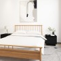 Mesitas de noche 2 uds madera maciza de pino negro 35x34x32 cm de vidaXL, Mesitas de noche - Ref: Foro24-813404, Precio: 50,7...