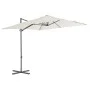 Sombrilla voladiza con poste de acero 250x250 cm arena de vidaXL, Sombrillas - Ref: Foro24-44624, Precio: 104,94 €, Descuento: %