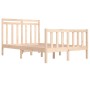 Estructura de cama madera maciza 120x190 cm