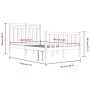 Estructura de cama madera maciza 120x190 cm