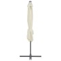 Sombrilla voladiza con poste de acero 250x250 cm arena de vidaXL, Sombrillas - Ref: Foro24-44624, Precio: 110,67 €, Descuento: %