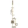 Katzenkratzbaum mit Sisalstämmen, beige Fußabdrücke, 260 cm von vidaXL, Katzenmöbel - Ref: Foro24-170535, Preis: 79,62 €, Rab...