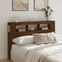 Cabecero LED madera ingeniería marrón roble 160x18,5x103,5 cm de , Cabeceros y pies de cama - Ref: Foro24-837357, Precio: 93,...