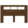 Cabecero LED madera ingeniería marrón roble 160x18,5x103,5 cm de , Cabeceros y pies de cama - Ref: Foro24-837357, Precio: 93,...