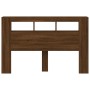 Cabecero LED madera ingeniería marrón roble 160x18,5x103,5 cm de , Cabeceros y pies de cama - Ref: Foro24-837357, Precio: 95,...